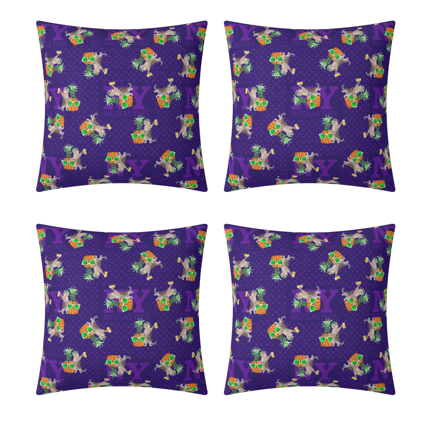 4 HOUSSES DE COUSSIN NY de Nicolas Yves™  - Violet
