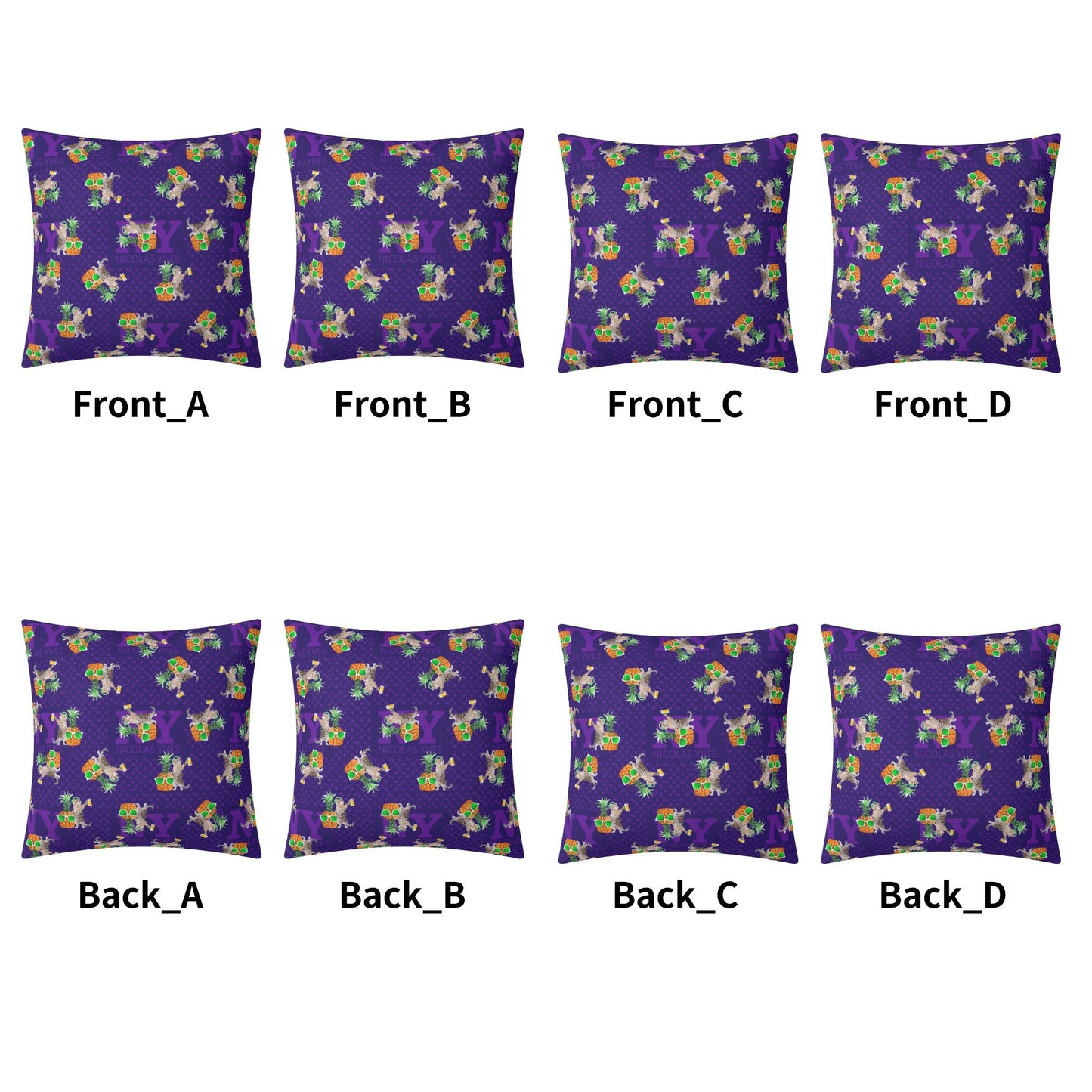 4 HOUSSES DE COUSSIN NY de Nicolas Yves™  - Violet