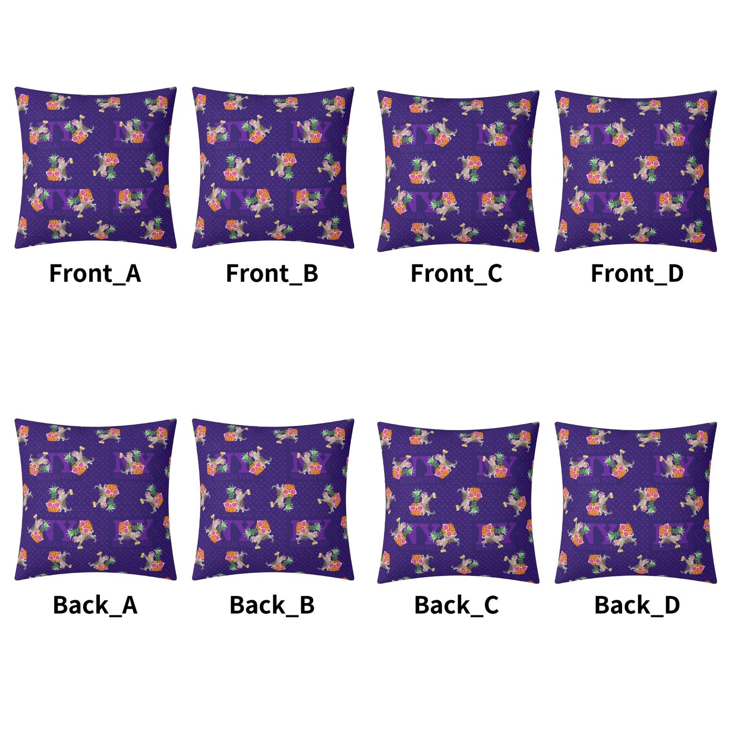 4 HOUSSES DE COUSSIN NY de Nicolas Yves™  - Violet