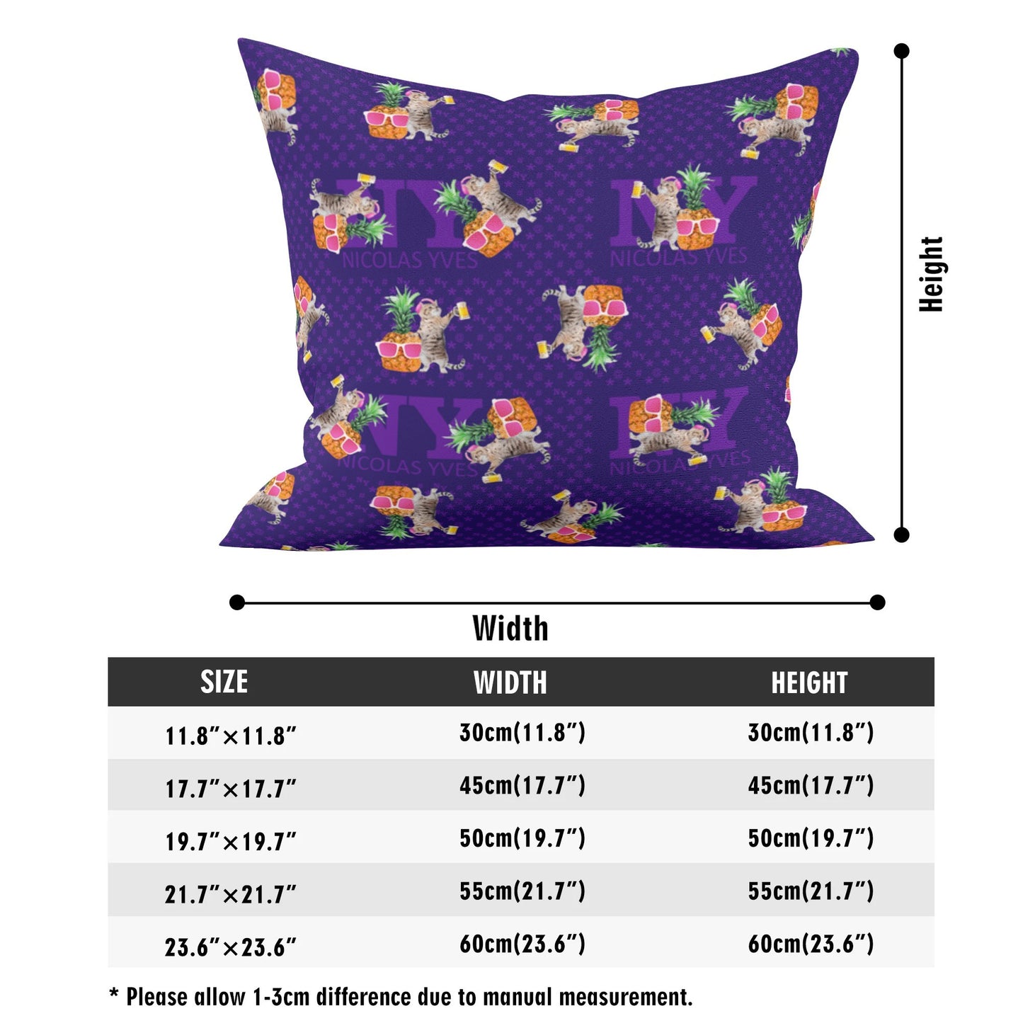 4 HOUSSES DE COUSSIN NY de Nicolas Yves™  - Violet