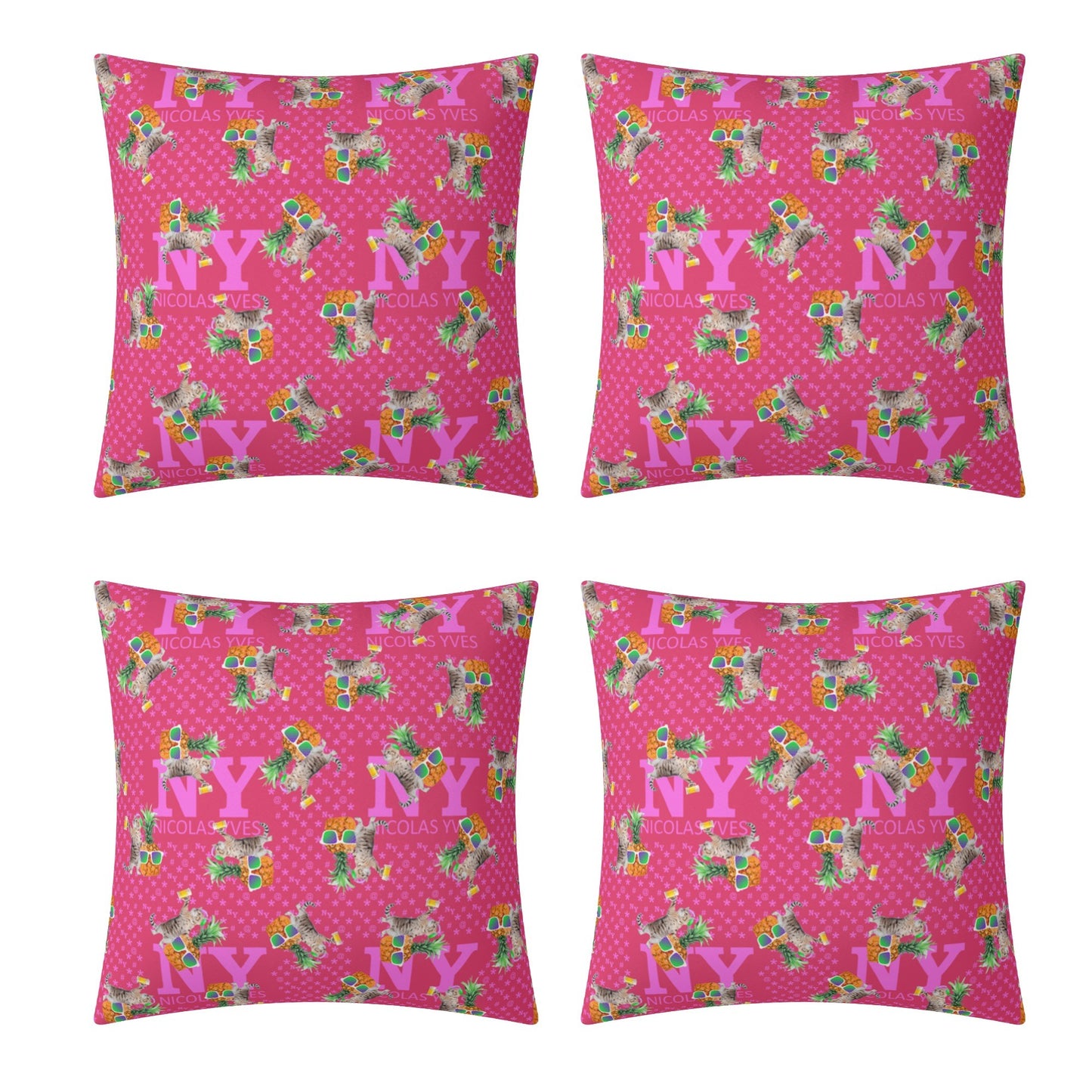 4 HOUSSES DE COUSSIN NY de Nicolas Yves™  - Rose