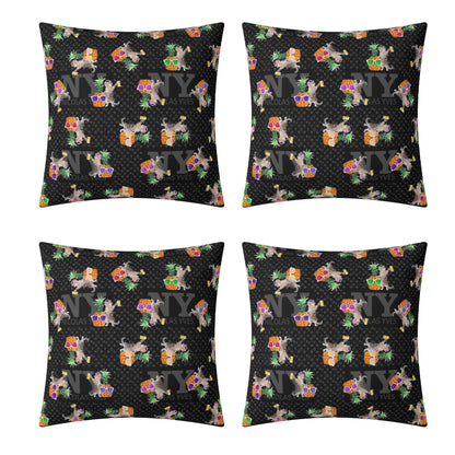 4 HOUSSES DE COUSSIN NY de Nicolas Yves™  - Noir