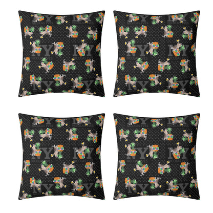 4 HOUSSES DE COUSSIN NY de Nicolas Yves™  - Noir