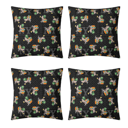 4 HOUSSES DE COUSSIN NY de Nicolas Yves™  - Noir