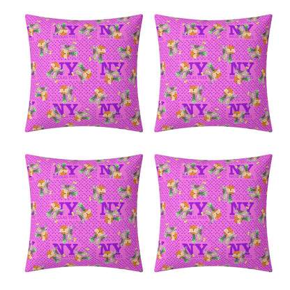 4 HOUSSES DE COUSSIN NY de Nicolas Yves™  - Rose Bonbon