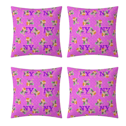 4 HOUSSES DE COUSSIN NY de Nicolas Yves™  - Rose Bonbon