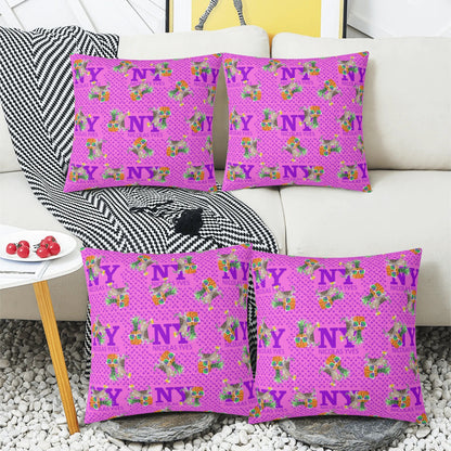 4 HOUSSES DE COUSSIN NY de Nicolas Yves™  - Rose Bonbon