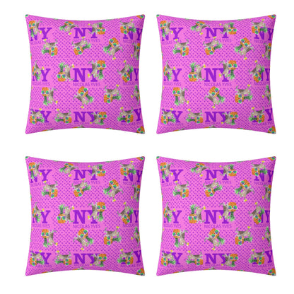 4 HOUSSES DE COUSSIN NY de Nicolas Yves™  - Rose Bonbon