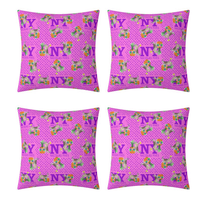 4 HOUSSES DE COUSSIN NY de Nicolas Yves™  - Rose Bonbon