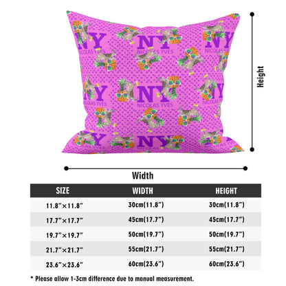 4 HOUSSES DE COUSSIN NY de Nicolas Yves™  - Rose Bonbon