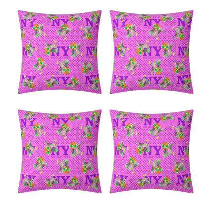 4 HOUSSES DE COUSSIN NY de Nicolas Yves™  - Rose Bonbon