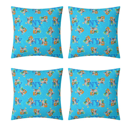 4 HOUSSES DE COUSSIN NY de Nicolas Yves™  - Bleu