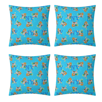 4 HOUSSES DE COUSSIN NY de Nicolas Yves™  - Bleu
