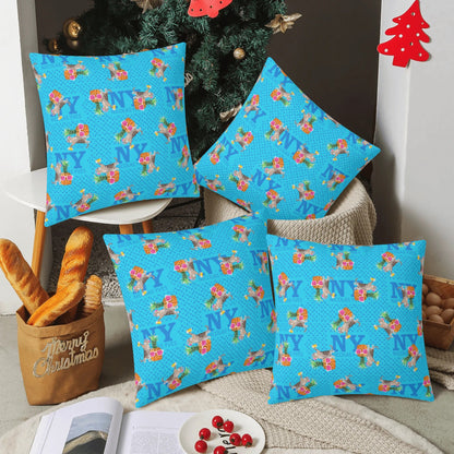 4 HOUSSES DE COUSSIN NY de Nicolas Yves™  - Bleu