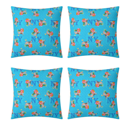 4 HOUSSES DE COUSSIN NY de Nicolas Yves™  - Bleu