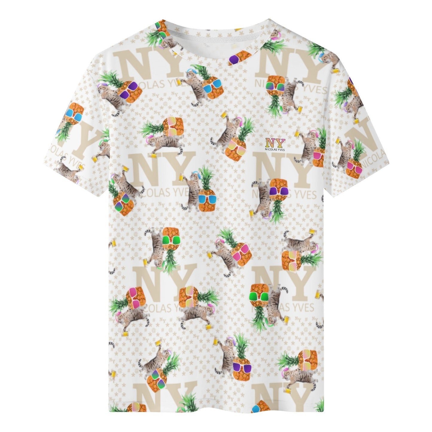 Le T-shirt Blanc Multicolore Bien Kitsch