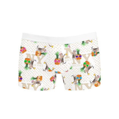 Le Calecon Blanc Multicolore NY de Nicolas Yves
