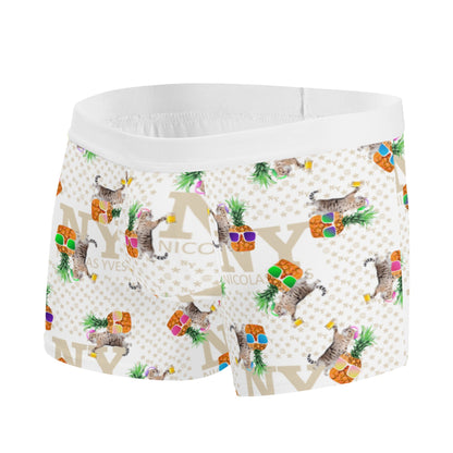Le Calecon Blanc Multicolore NY de Nicolas Yves