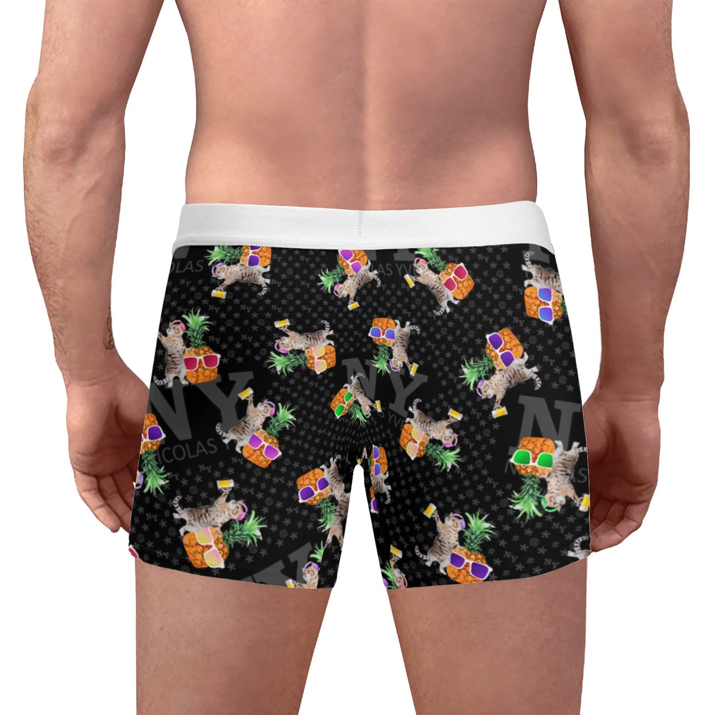 Le Calecon Noir Multicolore NY de Nicolas Yves