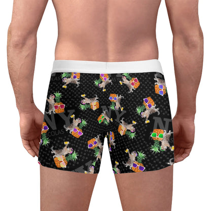 Le Calecon Noir Multicolore NY de Nicolas Yves